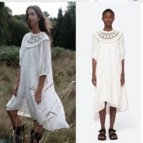 Sea New York Crochet Yoke Maxi Dress – Size L - Picture 2 of 13